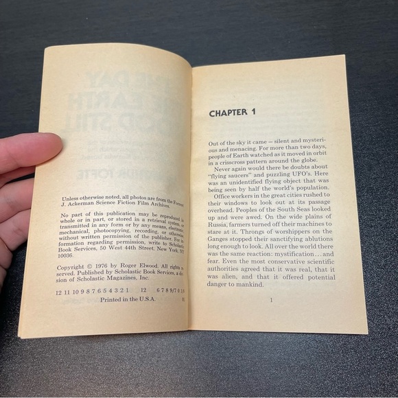 The Day the Earth Stood Still By Arthur Tofte - Vintage Paperback Book 1976 - Picture 4 of 4